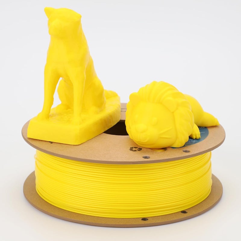 3DHoJor PLA+ Filament 1.75mm, 3D Printer Filament PLA Plus, Cardboard Spool 3D Printing Filament, Dimensional Accuracy +/- 0.03 mm, Yellow, 1kg - Image 2